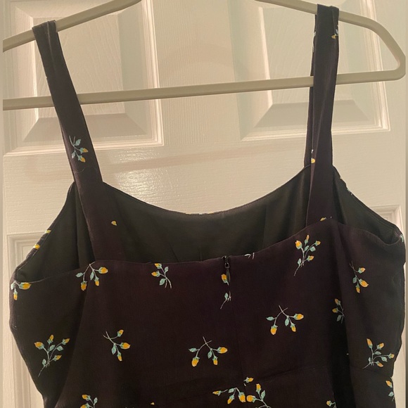 Lulu’s First Pick Forever Black Floral Print Mini Dress L - Picture 9 of 11